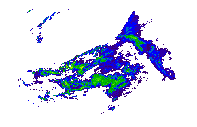 Meteoradar - aktuální srážky 2025-11-16 22:30:00