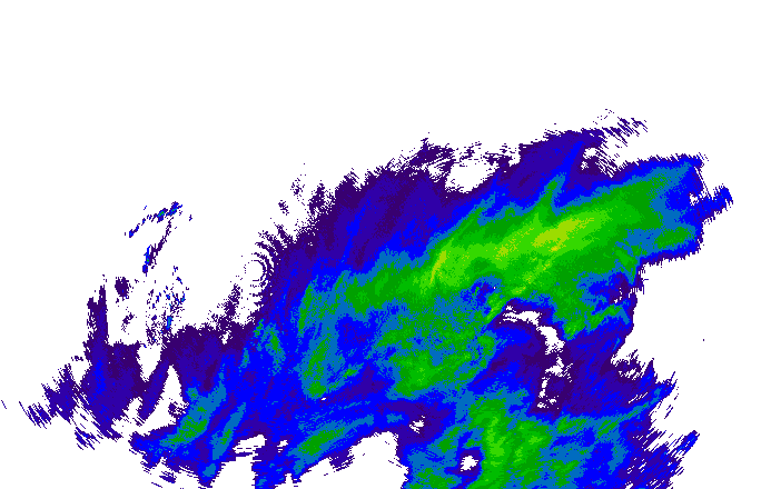Meteoradar - aktuální srážky 2025-11-25 04:00:00
