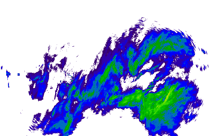 Meteoradar - aktuální srážky 2025-11-25 06:00:00