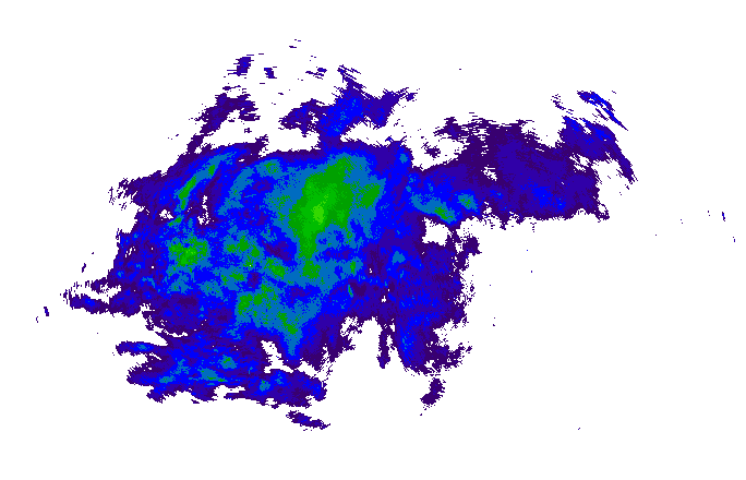 Meteoradar - aktuální srážky 2025-11-26 16:45:00