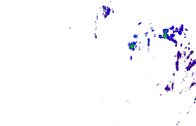 Meteoradar - aktuální srážky 2025-12-03 18:45:00