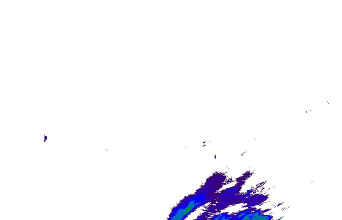 Meteoradar - aktuální srážky 2025-12-04 18:45:00