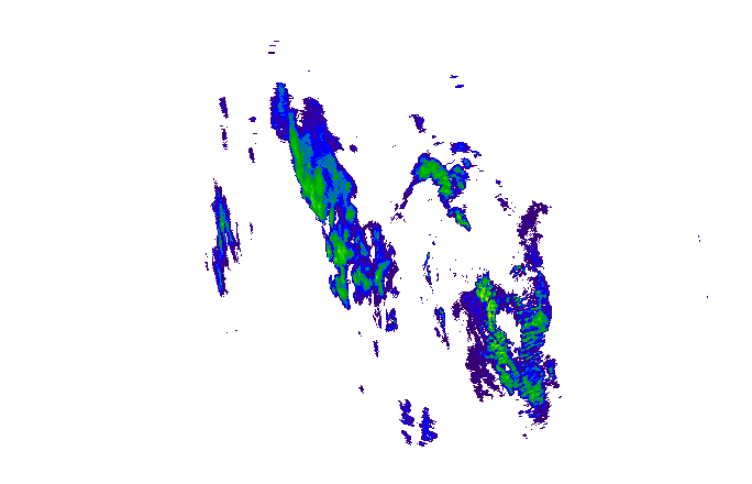 Meteoradar - aktuální srážky 2025-12-05 13:00:00