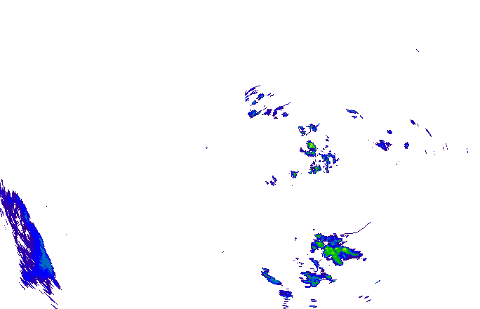 Meteoradar - aktuální srážky 2025-12-07 18:45:00