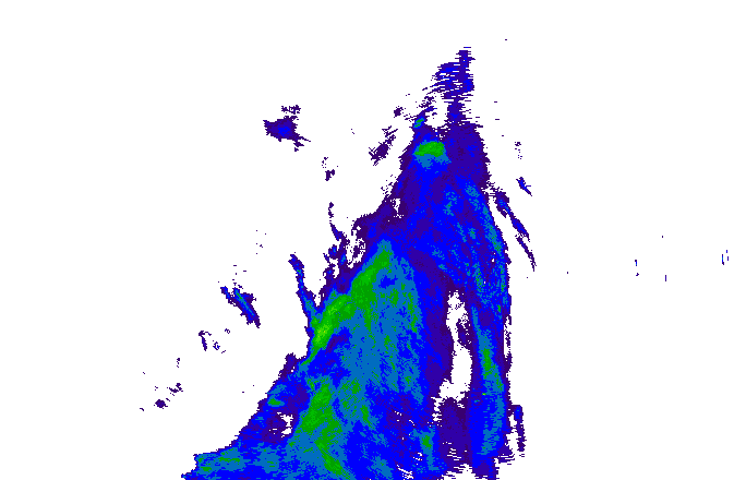 Meteoradar - aktuální srážky 2025-12-08 06:00:00