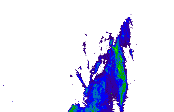 Meteoradar - aktuální srážky 2025-12-08 07:00:00