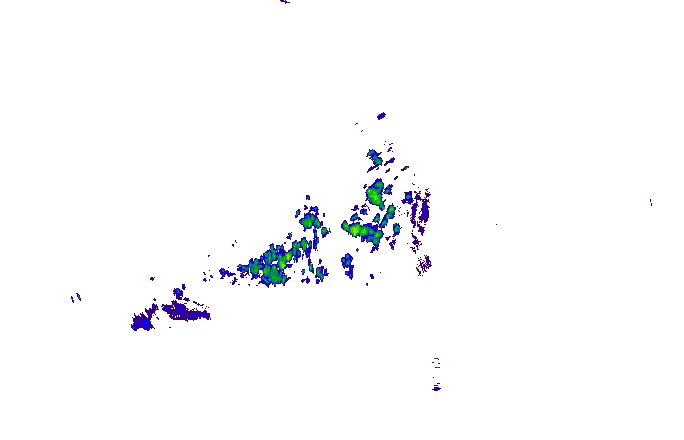 Meteoradar - aktuální srážky 2025-12-08 18:45:00