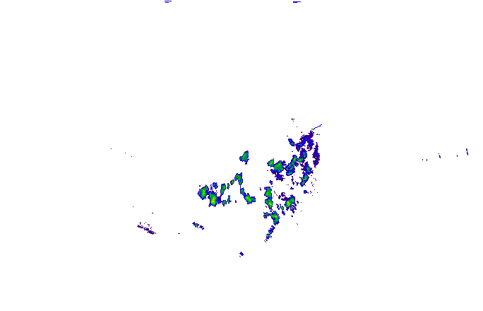 Meteoradar - aktuální srážky 2025-12-08 19:30:00