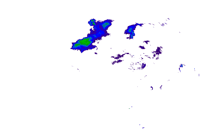 Meteoradar - aktuální srážky 2025-12-09 05:45:00