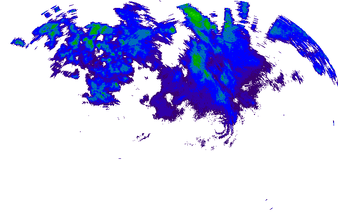 Meteoradar - aktuální srážky 2025-12-09 17:15:00