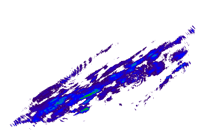 Meteoradar - aktuální srážky 2025-12-11 08:15:00
