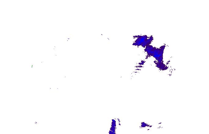 Meteoradar - aktuální srážky 2025-12-17 02:15:00